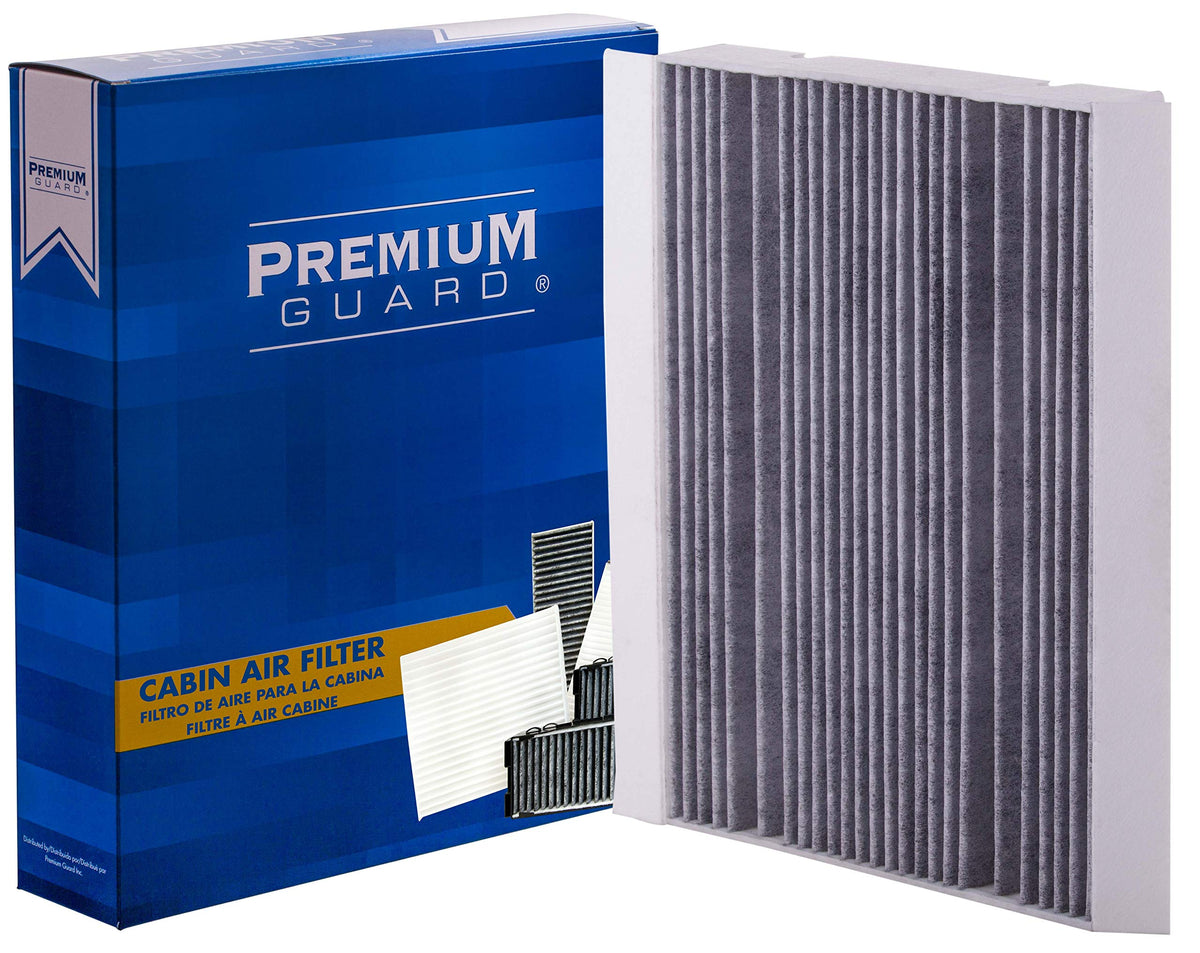Premium Guard PC99348C front view cabin filter ready for quick replacement