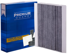 Premium Guard PC99348C front view cabin filter ready for quick replacement