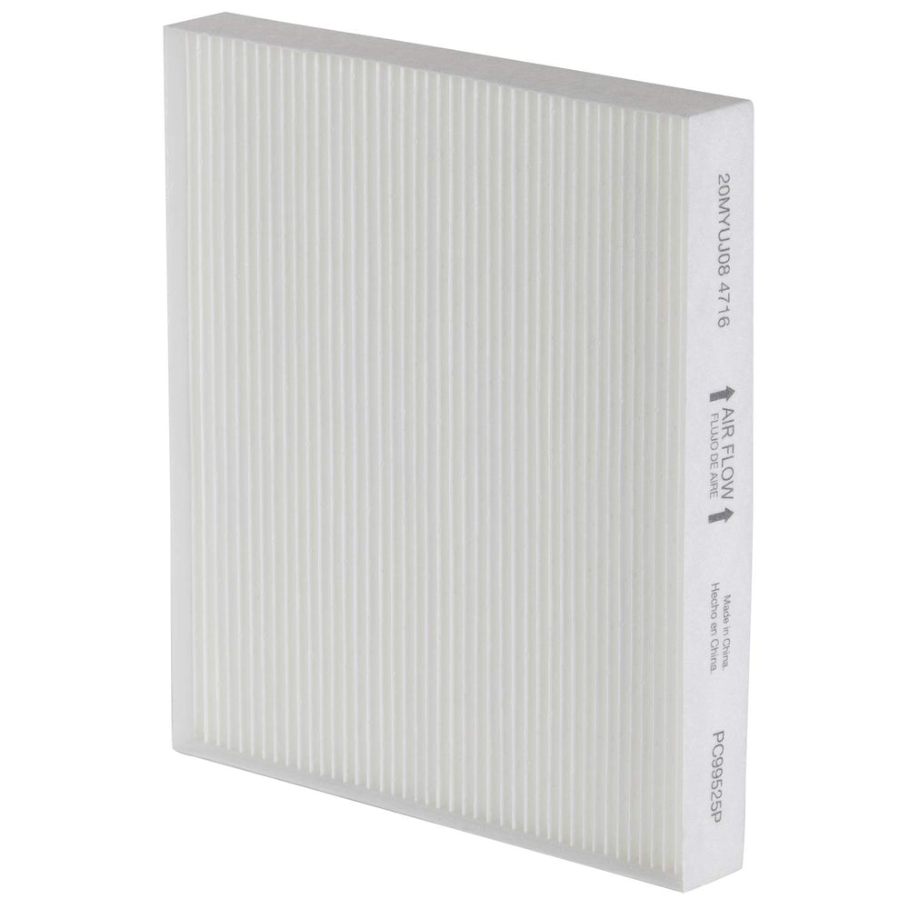 Premium Guard PC99525P filter inserted into cabin air housing.