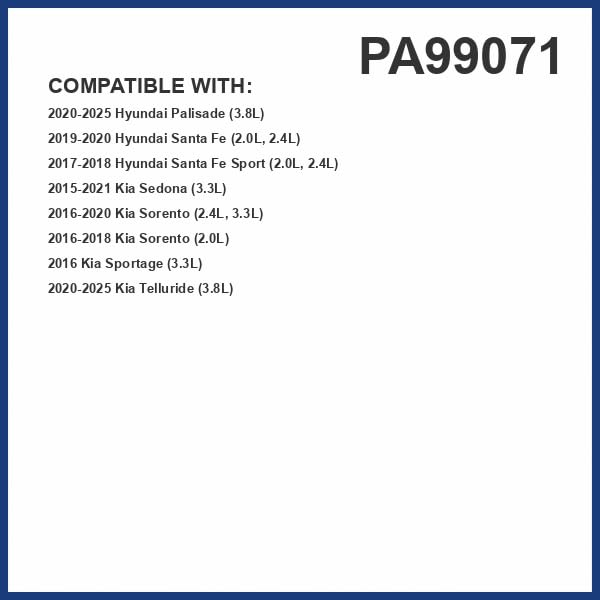 Premium Guard PA99071 media close-up shows pleated filtration material