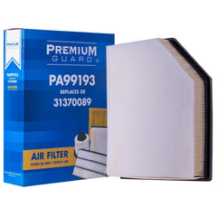 Premium Guard PG Engine Air Filter PA99193 front view for Volvo engines