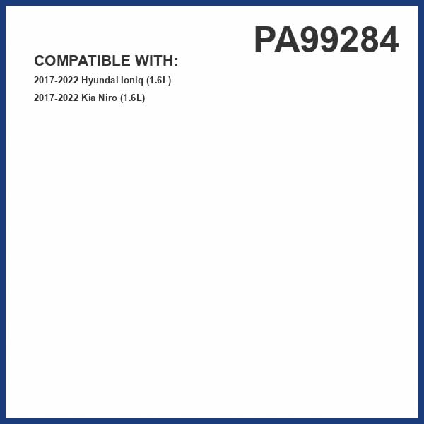 Premium Guard PG Engine Air Filter PA99284 fit-check showing precise vehicle-specific fit