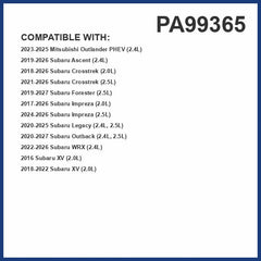 Premium Guard PA99365 in Subaru Crosstrek showing high-capacity media for airflow.