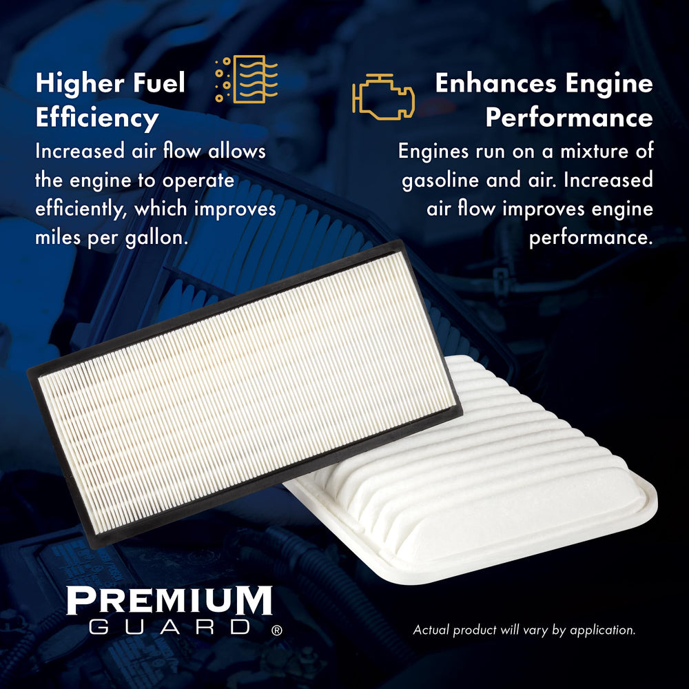 Easy-install view of Premium Guard PA99371 fitting into the engine air housing.