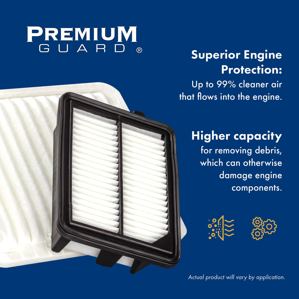 PA99371 engine air filter providing 99% filtration for protection of the intake system.