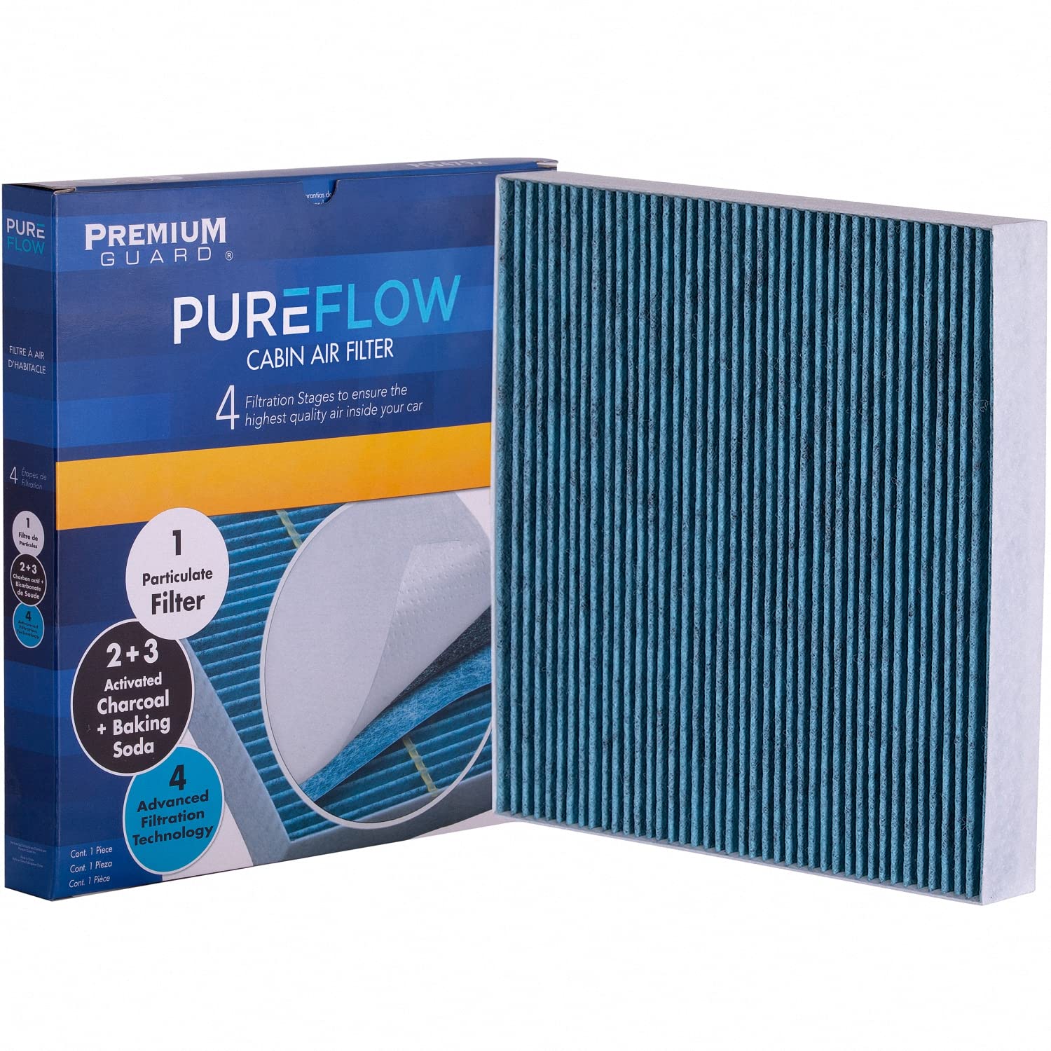 Premium Guard PureFlow PC99554X front view improves cabin air quality for Hyundai Sonata