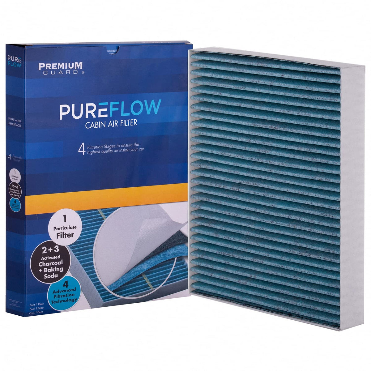 Premium Guard PureFlow packaging shows easy install and premium build.
