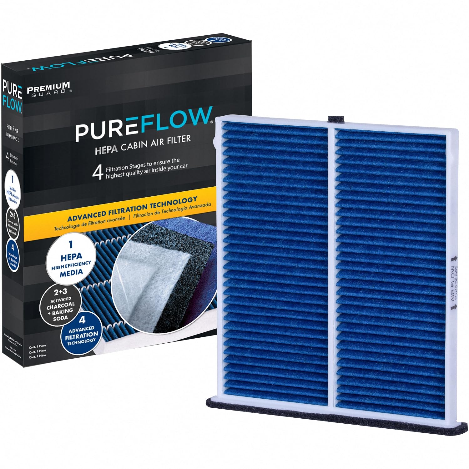 Premium Guard PureFlow PC4103HX front view highlights advanced cabin filtration for cleaner air