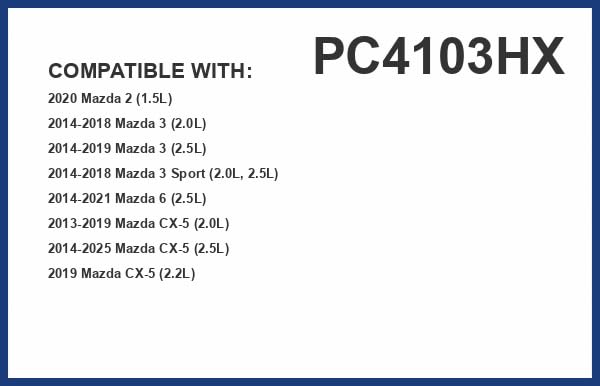 Premium Guard PureFlow PC4103HX label explains filtration and replacement notes