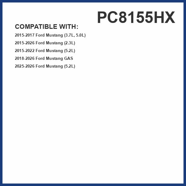 Premium Guard PureFlow HEPA PC8155HX side profile for easy Mustang installation