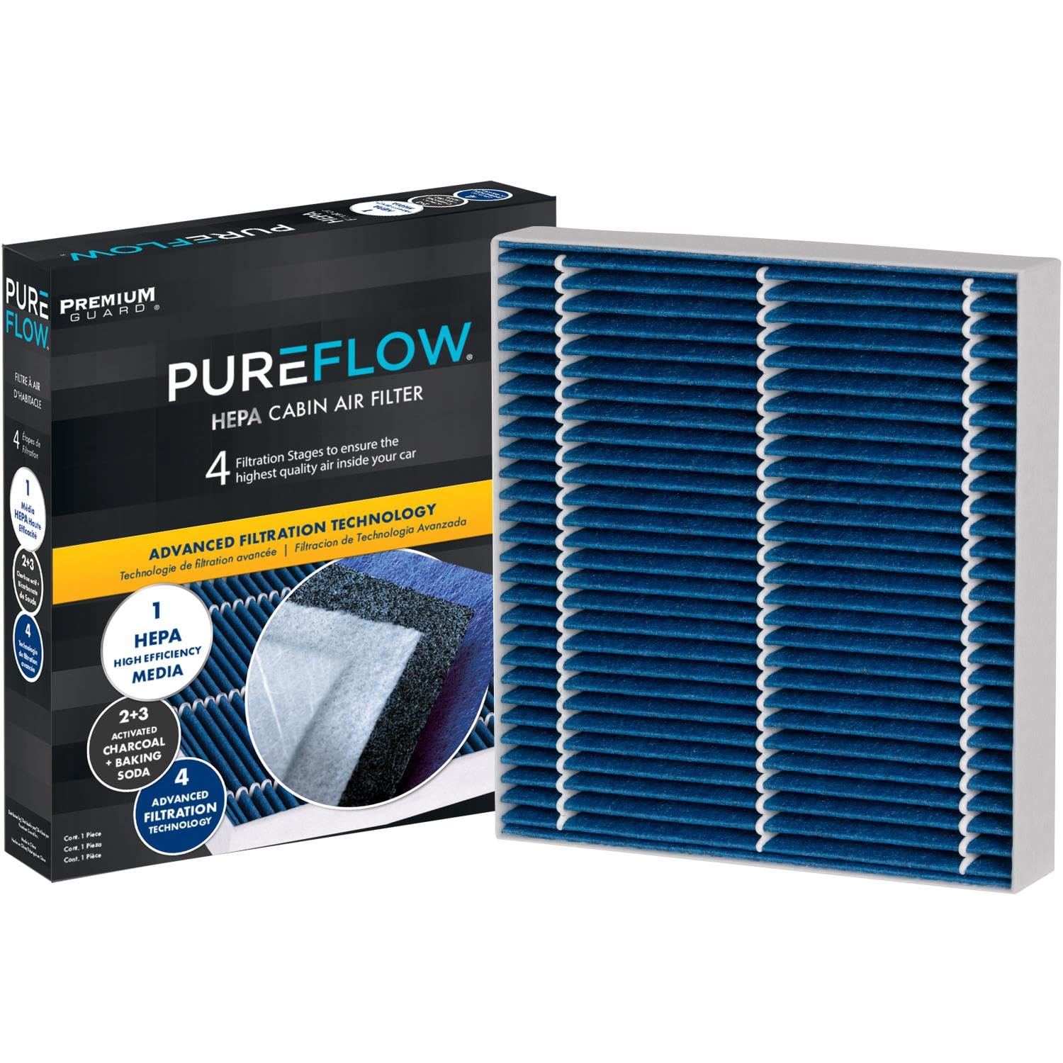 Premium Guard PureFlow HEPA filter PC99452HX delivers cleaner cabin air for allergy sufferers.