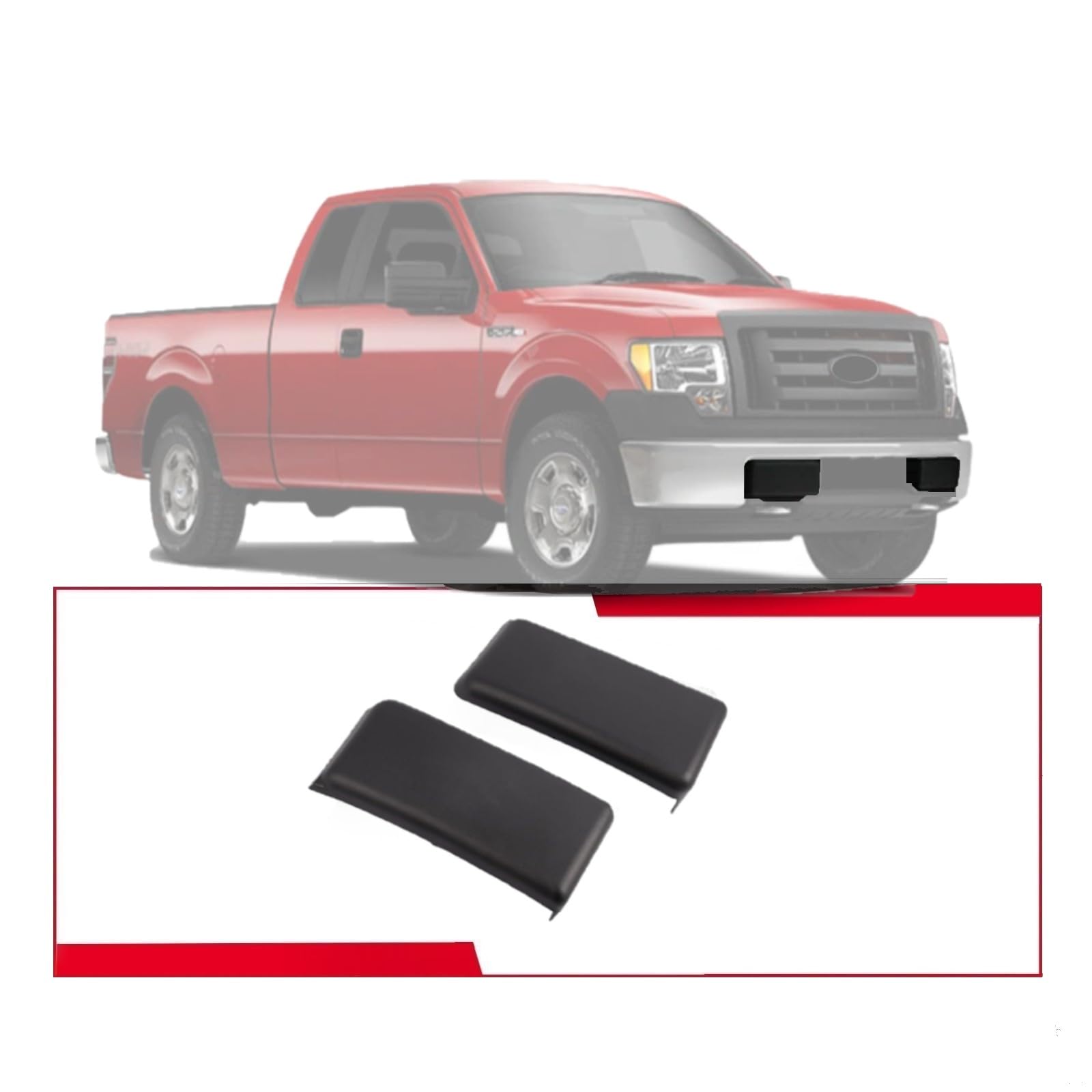 Premium Pickup Part bumper guard pad on Ford F-150 left front for edge protection