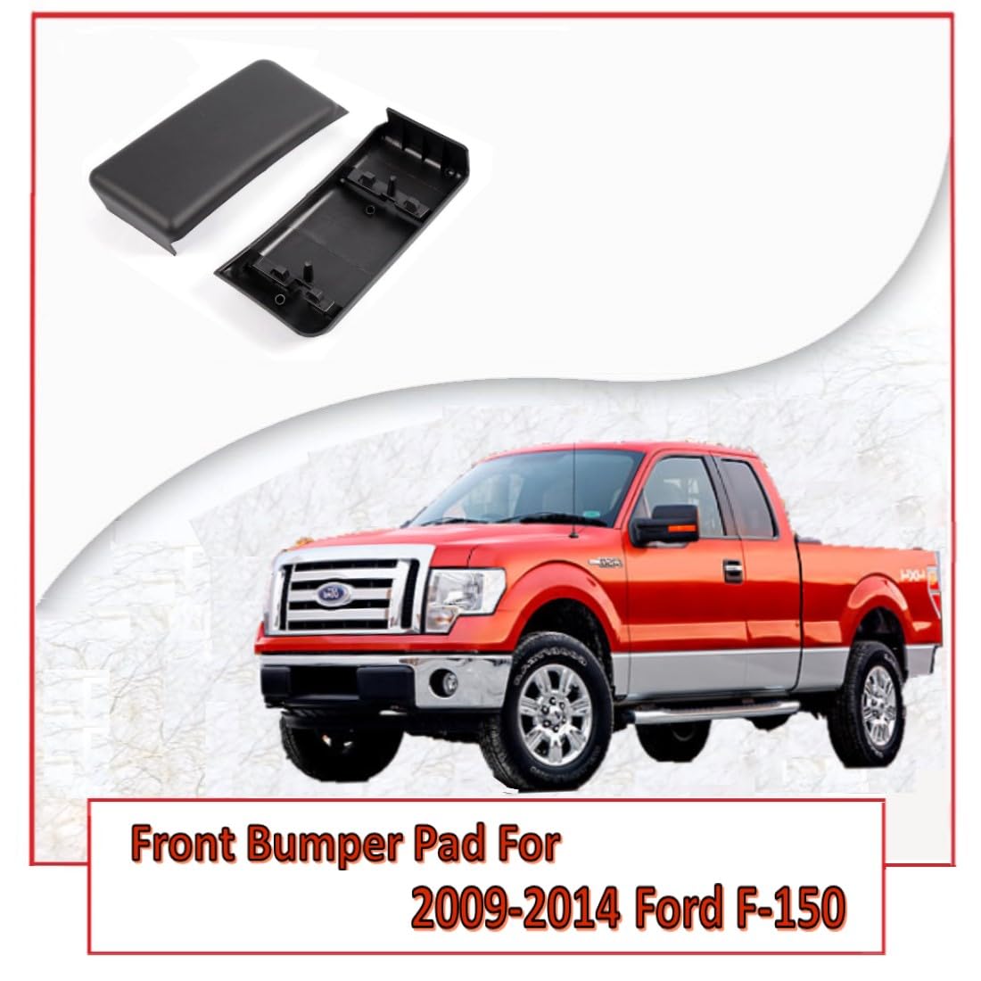 Premium Pickup Part bumper guard pad on Ford F-150 right front for edge protection
