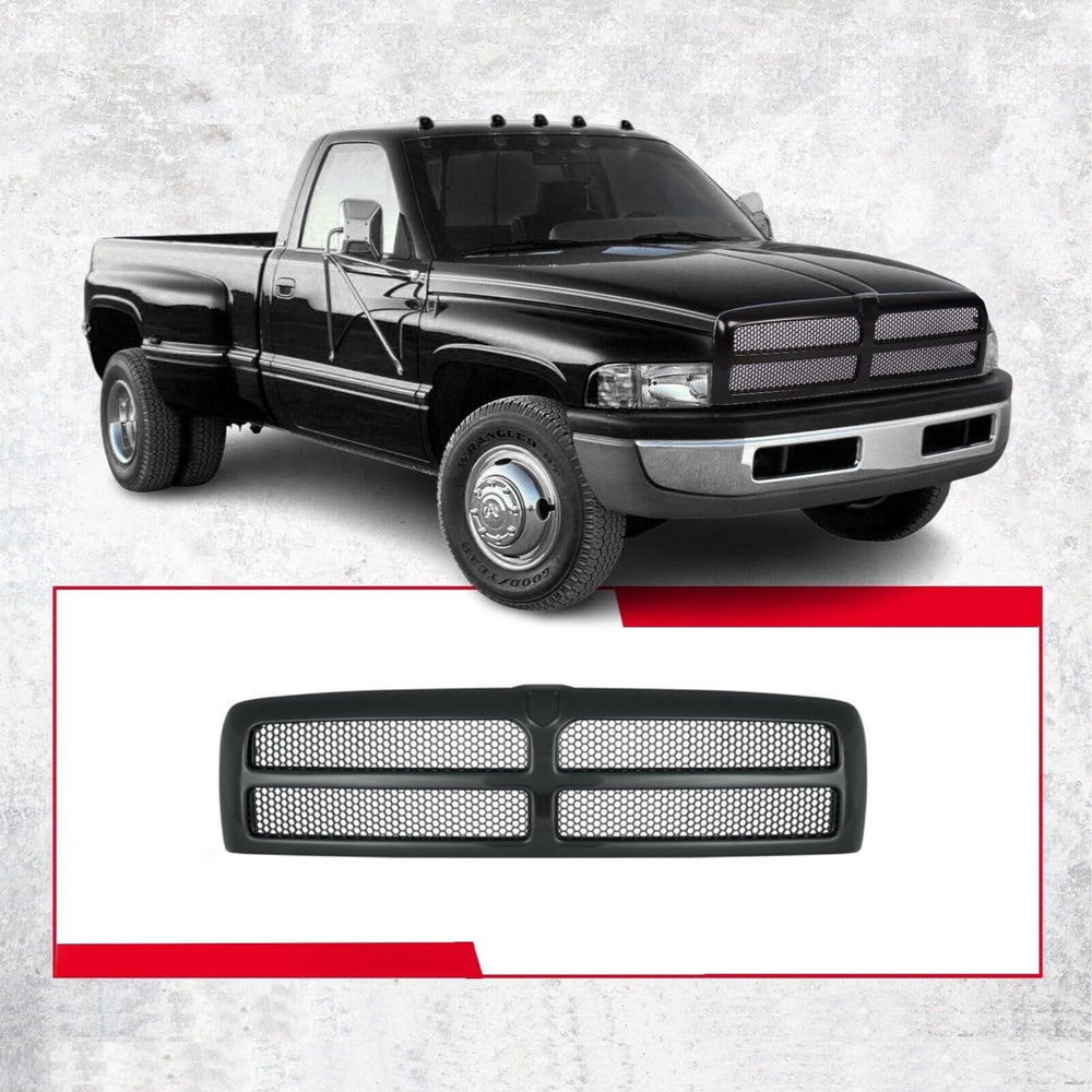 Premium Pickup Part front grille honeycomb mesh close-up showing durable mesh quality.