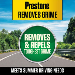 Two 1-gallon jugs of Prestone AS657 Bug Wash in a convenient pack.