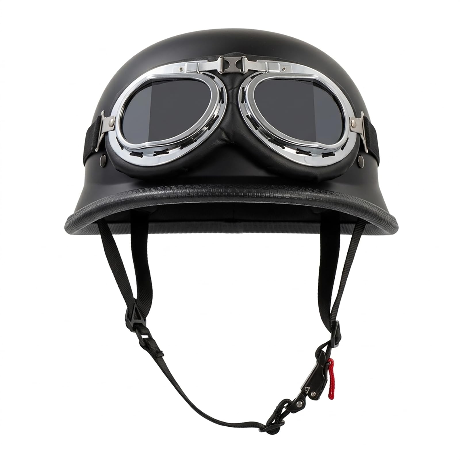 Pretoee German Style Helmet side view demonstrates light weight for comfortable all-day wear