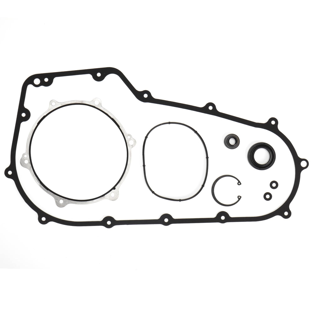 Prewired primary gasket kit mainshaft seal for Harley Softail and Dyna reduces leaks