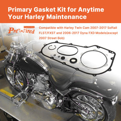 Prewired o-ring screw hole seal ensures a tight clutch cover fit