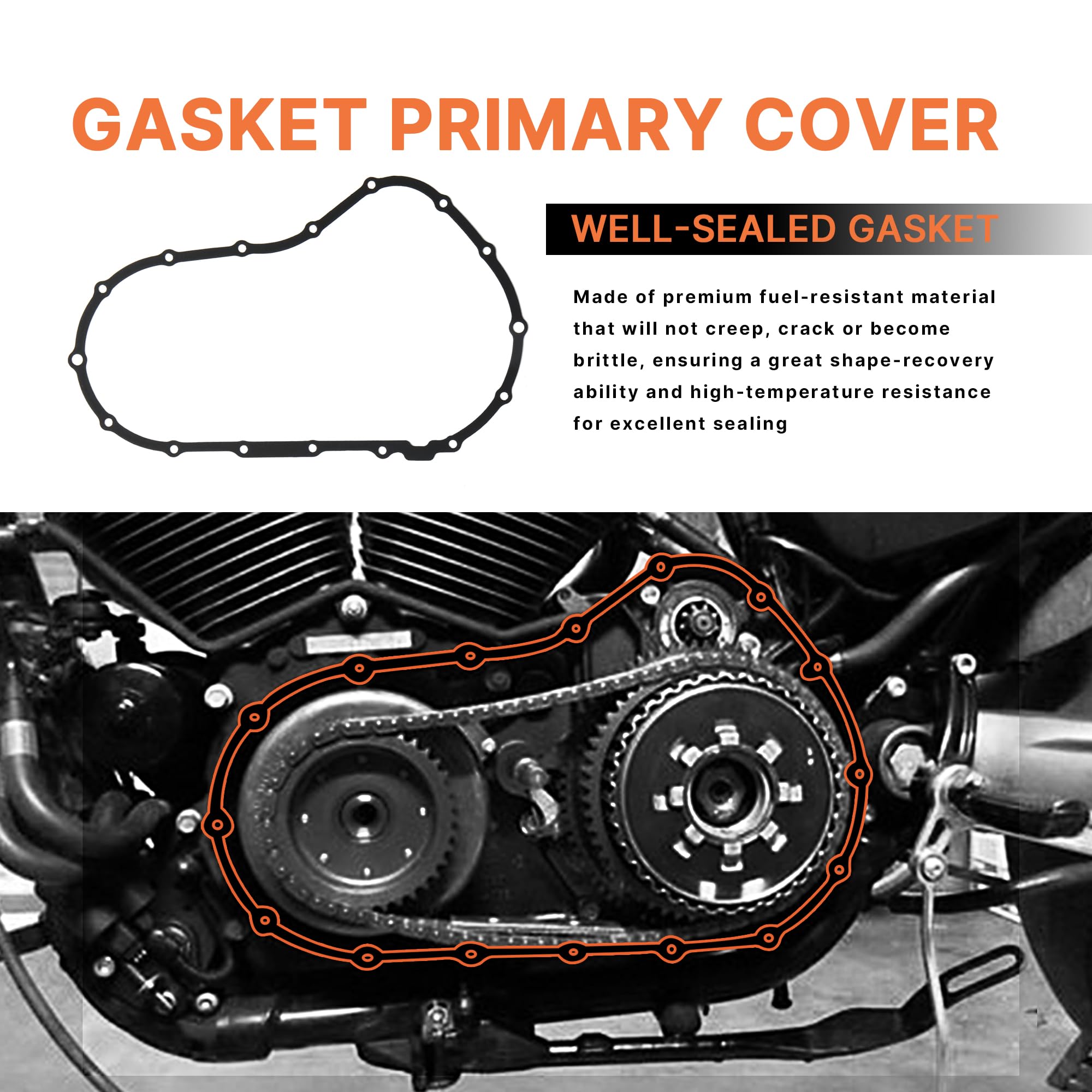 Prewired Sportster inspection cover O-rings for service access