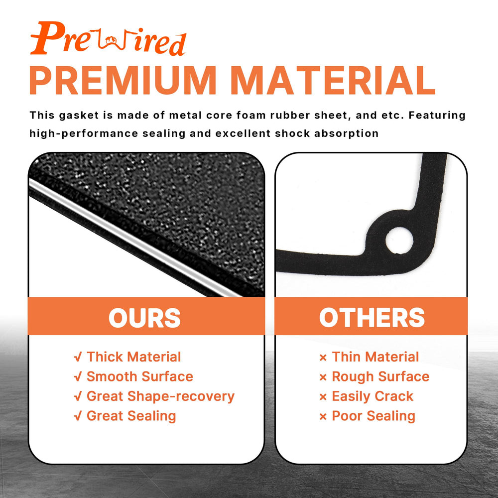 Prewired Sportster primary cover gasket 25463-94 for high-temp sealing