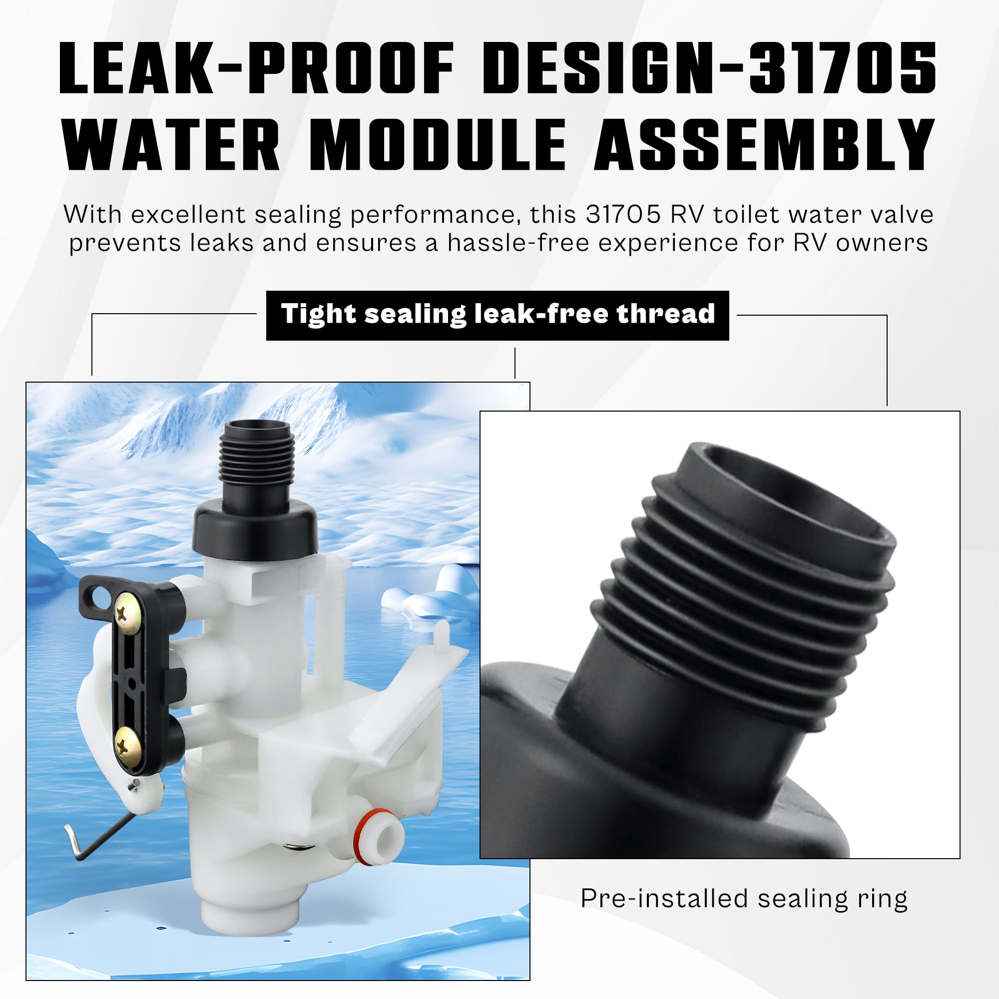 Prime&Swift valve packaged kit with gasket and screws