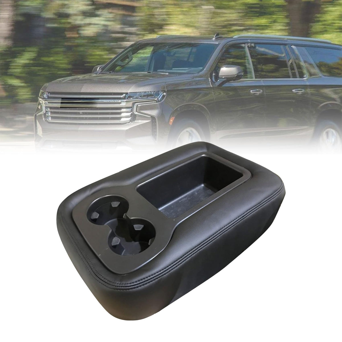 Priprilod center console cover in black leather refreshes your cabin