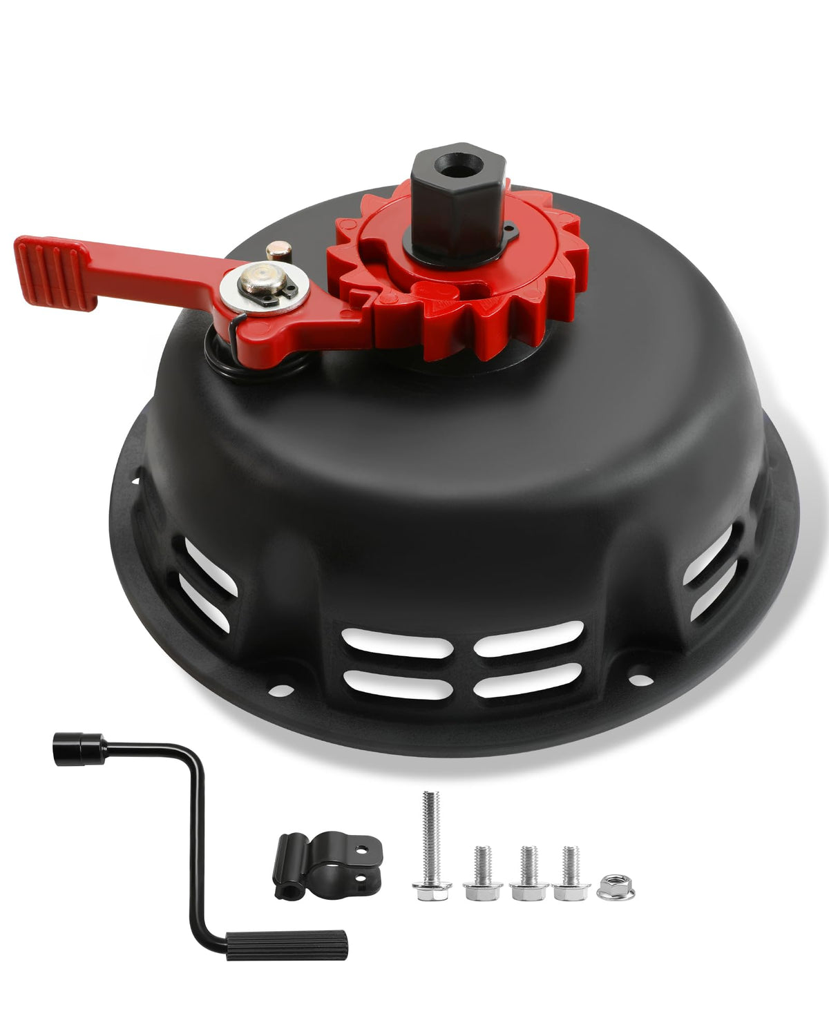 Prismora easy pull start assembly on a mini bike enables smoother ignition.