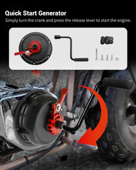 Prismora mini-bike start-safety design reduces recoil and operator strain.