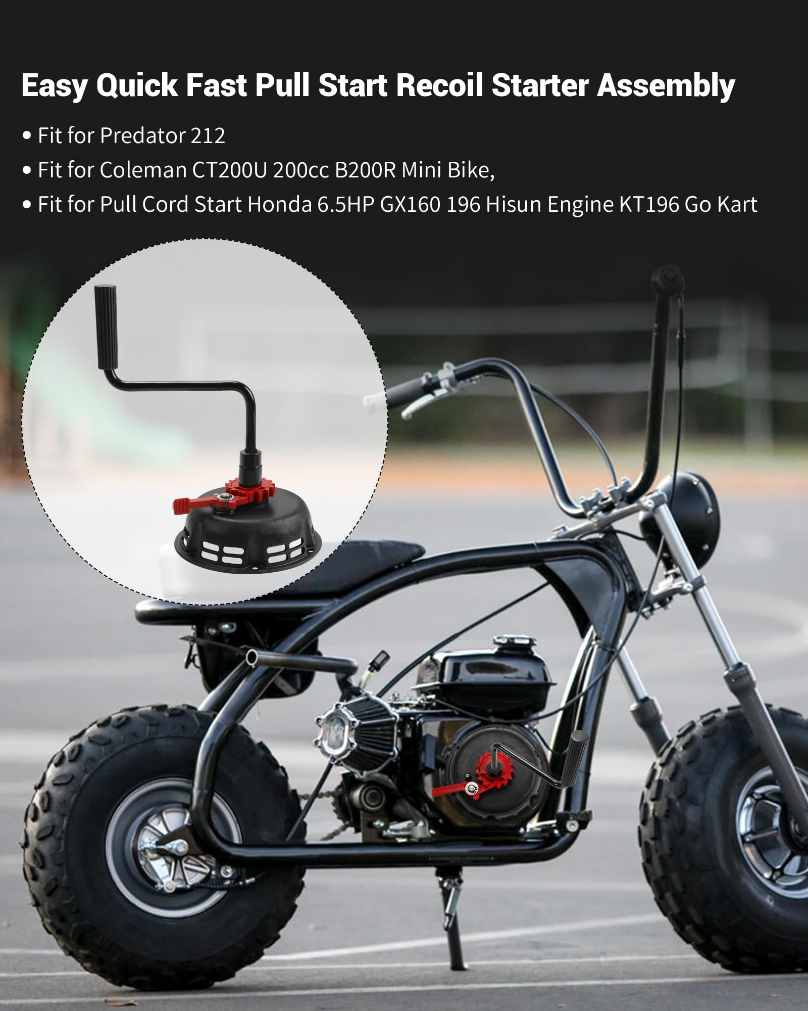Prismora Predator 212 crank-start demonstrates quick, reliable ignition on rugged terrain.