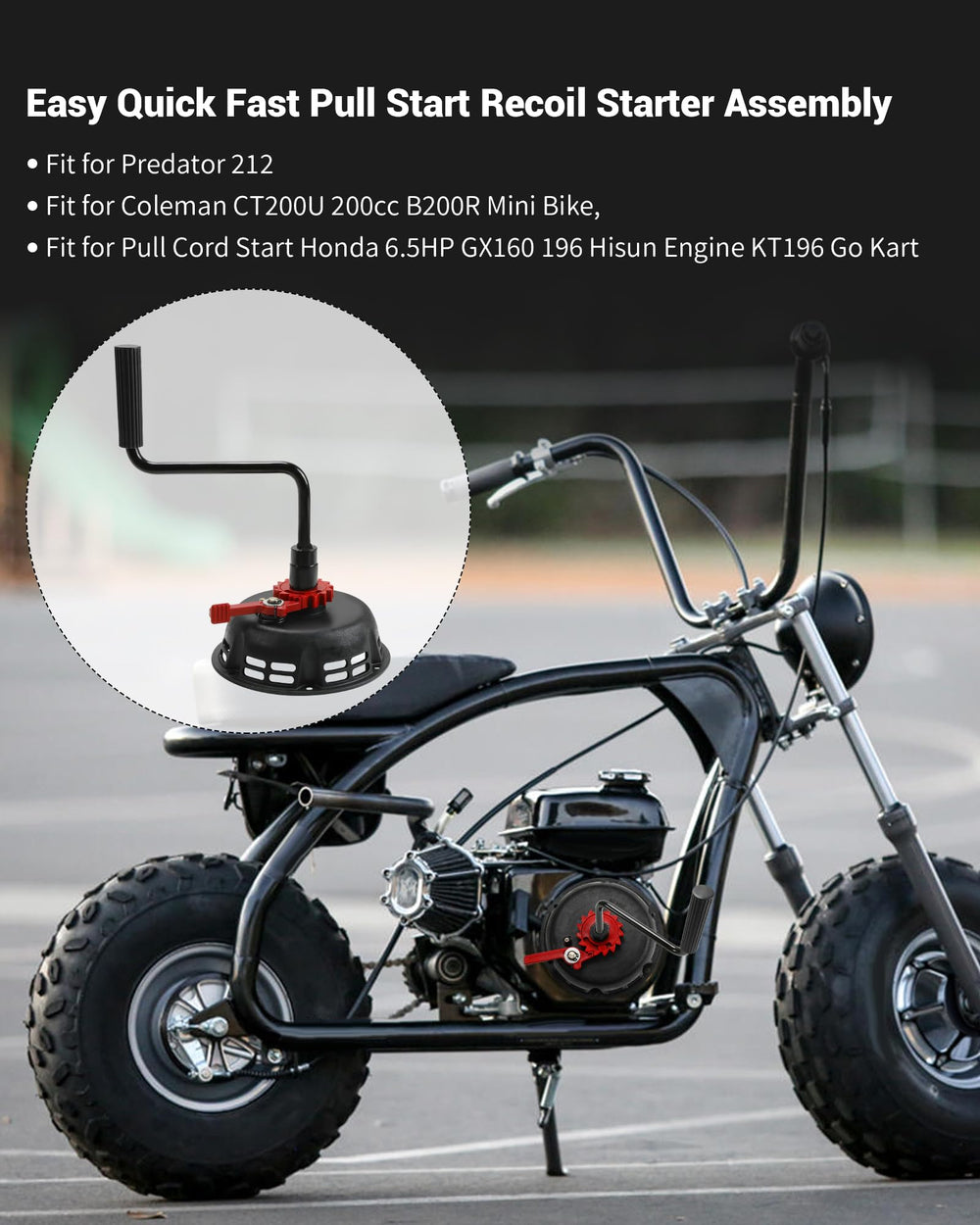 Prismora Predator 212 crank-start demonstrates quick, reliable ignition on rugged terrain.