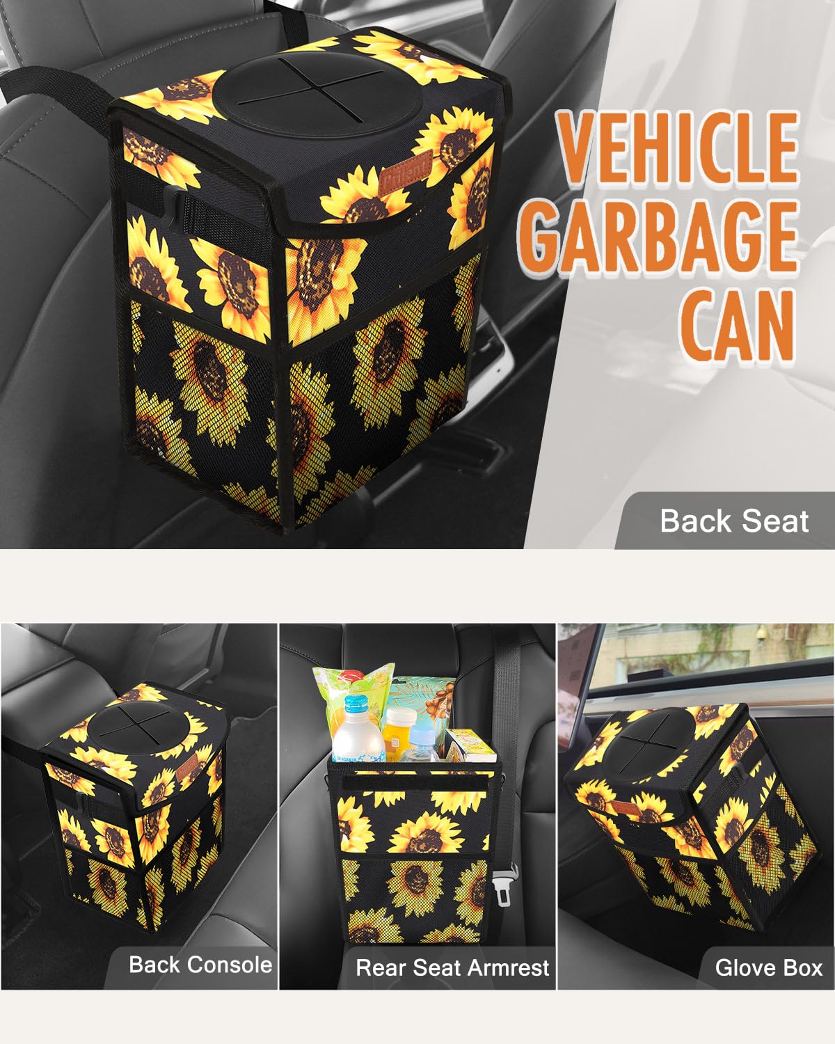 Pritent two-gallon capacity keeps daily trash contained during trips.