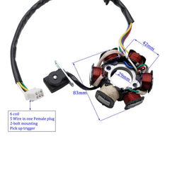 PRO BAT six-coil magneto compact design for GY6 engines