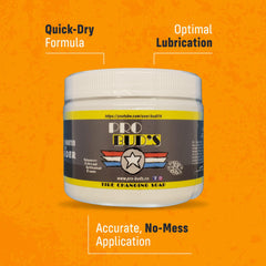 Pro Bud's Tire Mounting Paste applied with a dabber for smooth bead seating