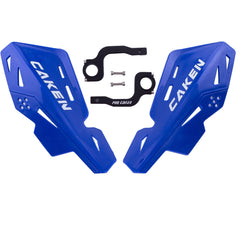 PRO CAKEN universal handlebar guards blue front view showing sturdy protection