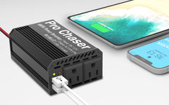 Pro Chaser 400W inverter connected to car lighter port during travel
