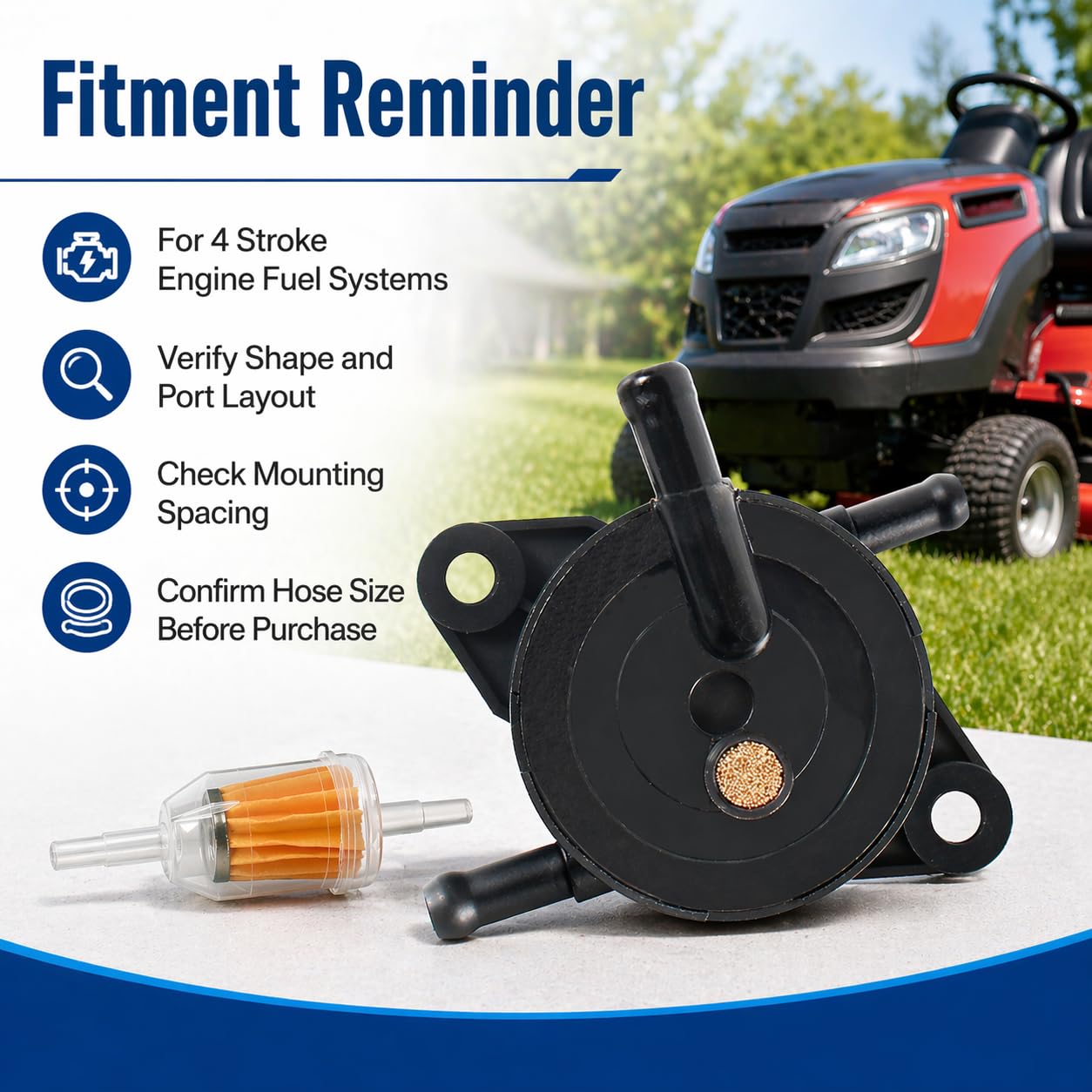 Install-ready Pro Chaser fuel pump shown with mounting points and hoses.