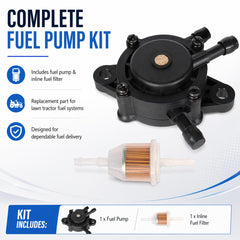 Pro Chaser Kohler KT725 KT745 fuel pump side view highlighting compact, easy-install design