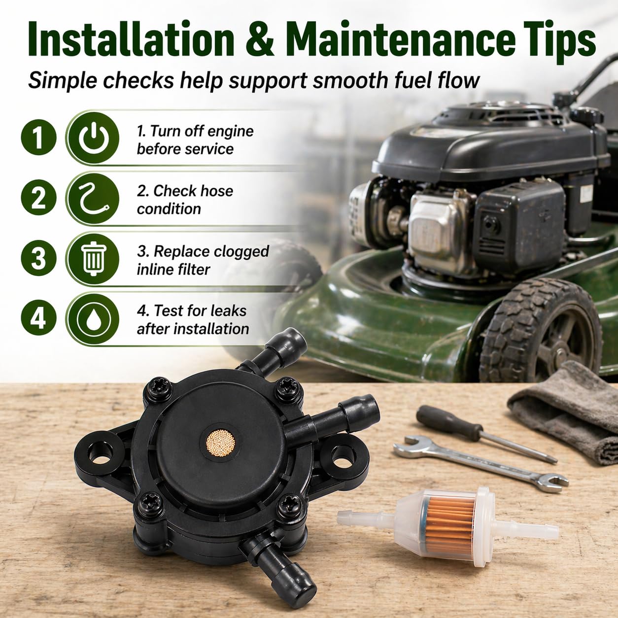 Pro Chaser ride mower fuel system supports consistent fuel flow
