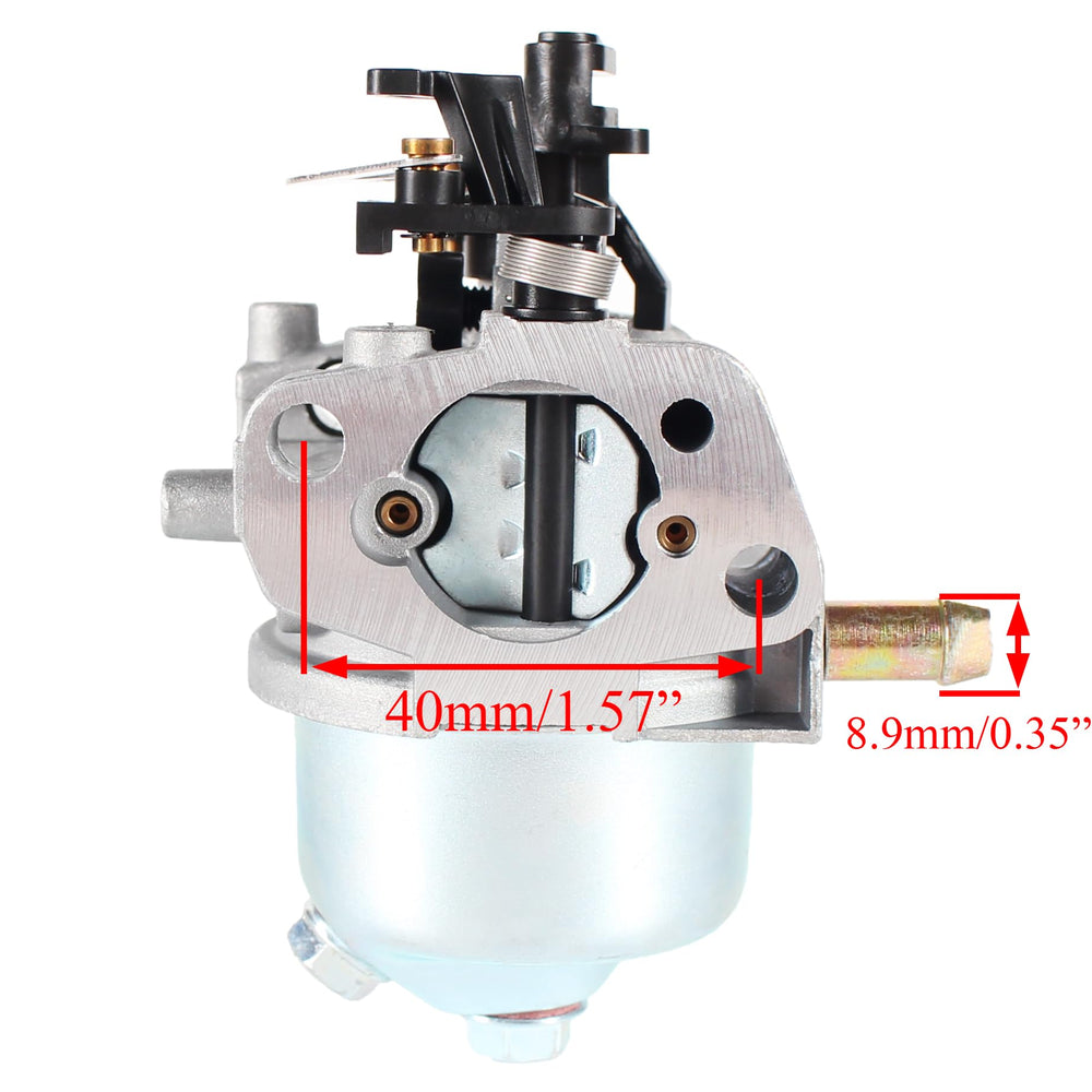 Pro Chaser XT675 carburetor packaged contents include filters and clamps.