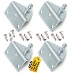 Pro Chutes 10mm ball-stud angled bracket front view for secure gas strut mounting