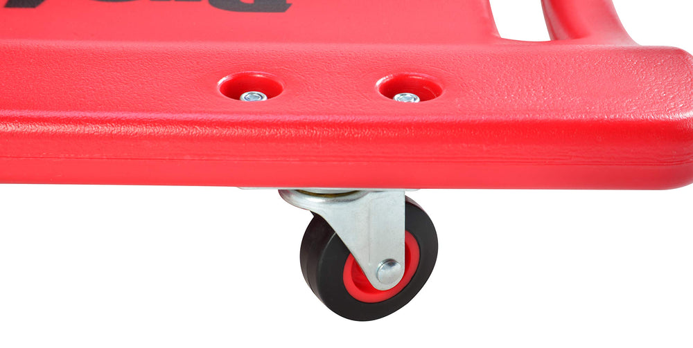 Pro-LifT creeper with padded headrest for comfortable lying under a vehicle