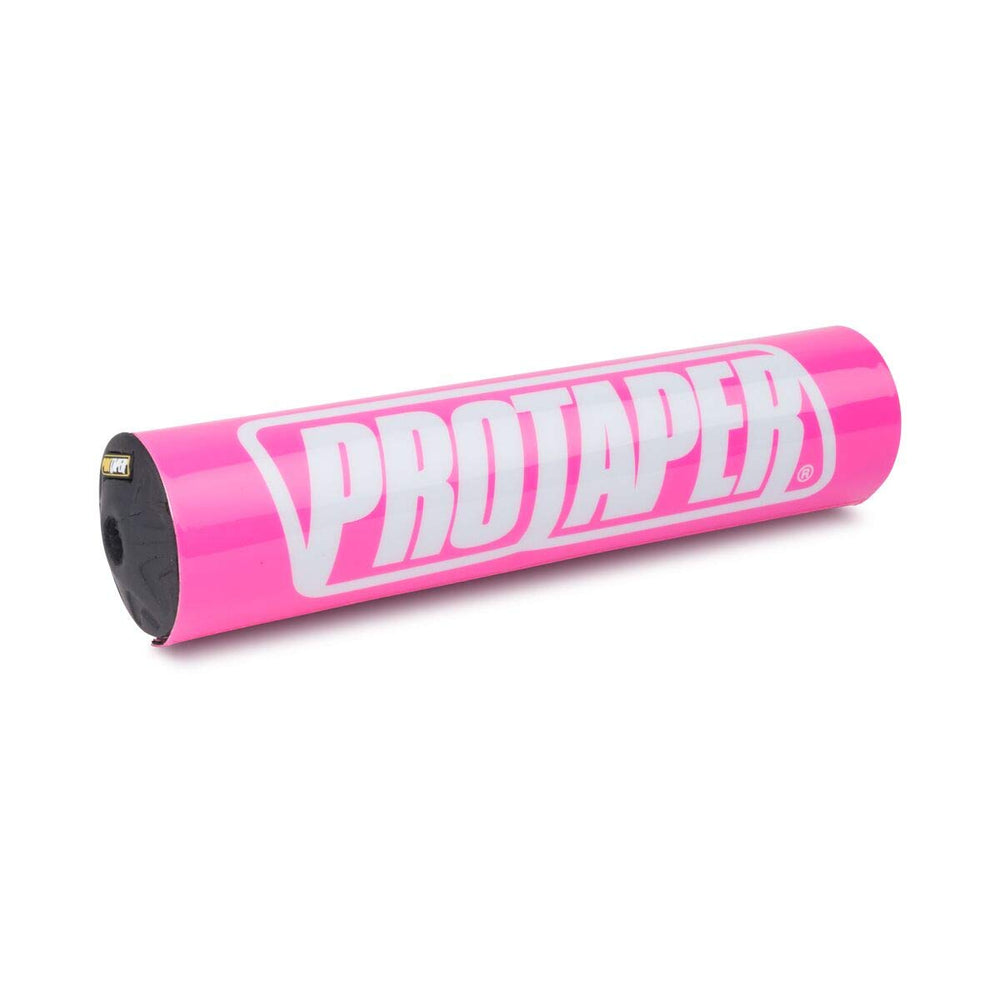Pro Taper round handlebar pad race pink adds padding and pro styling for crossbar handlebars.