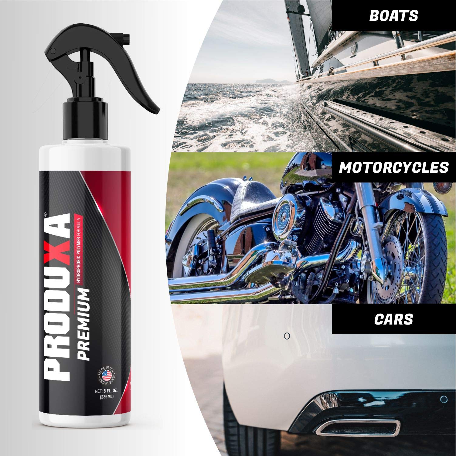 PRODUXA all-in-one exterior detailing kit for home or on-the-go use