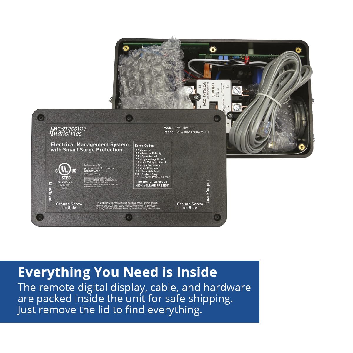 USA-made EMS-HW30C durable build suitable for harsh outdoor RV environments