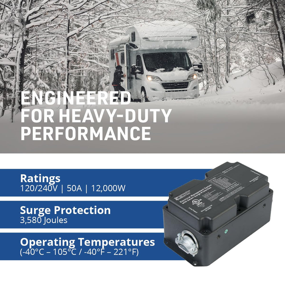 Progressive Industries EMS-HW50C rated 50A for robust RV power protection