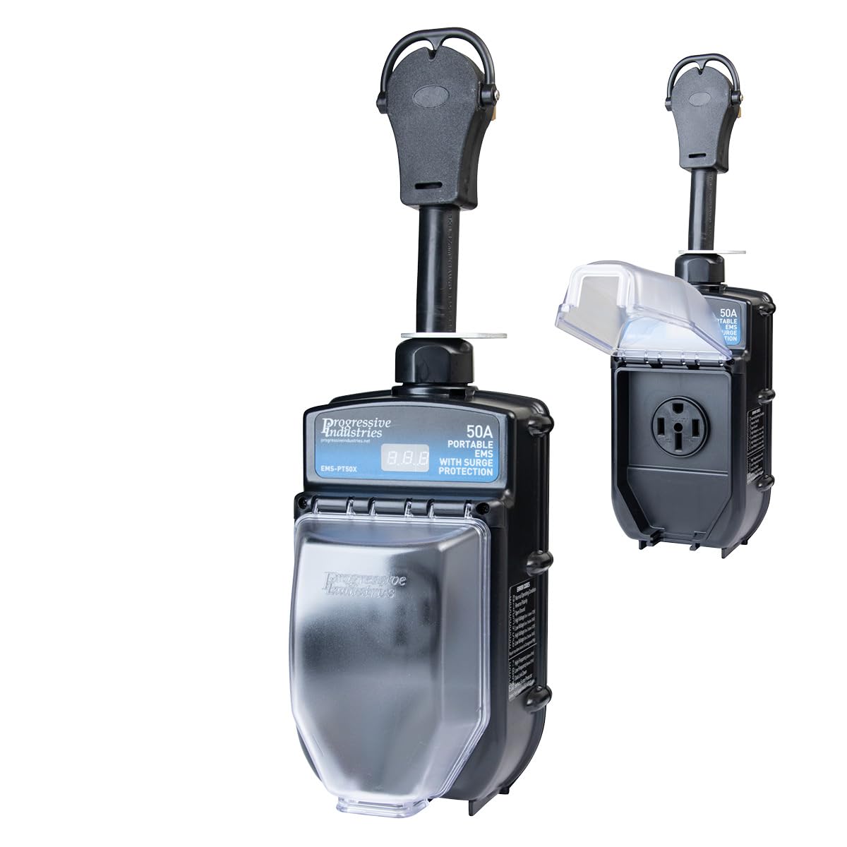 Progressive Industries EMS-PT50X front view with rugged design for RV protection