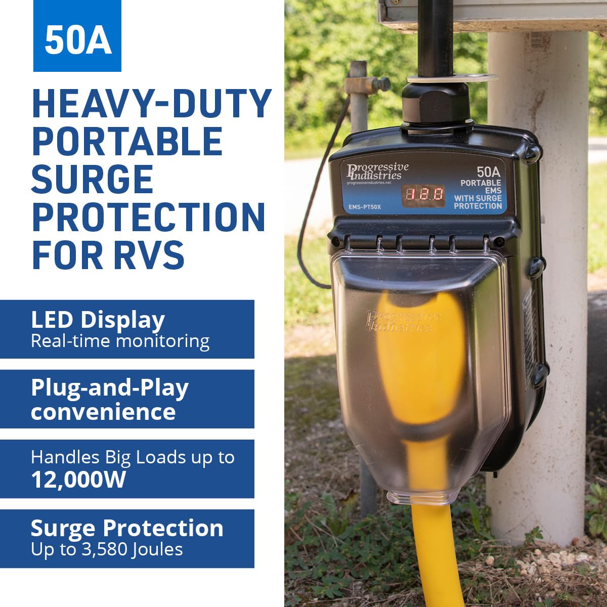EMS-PT50X Lexan housing withstands harsh outdoor conditions