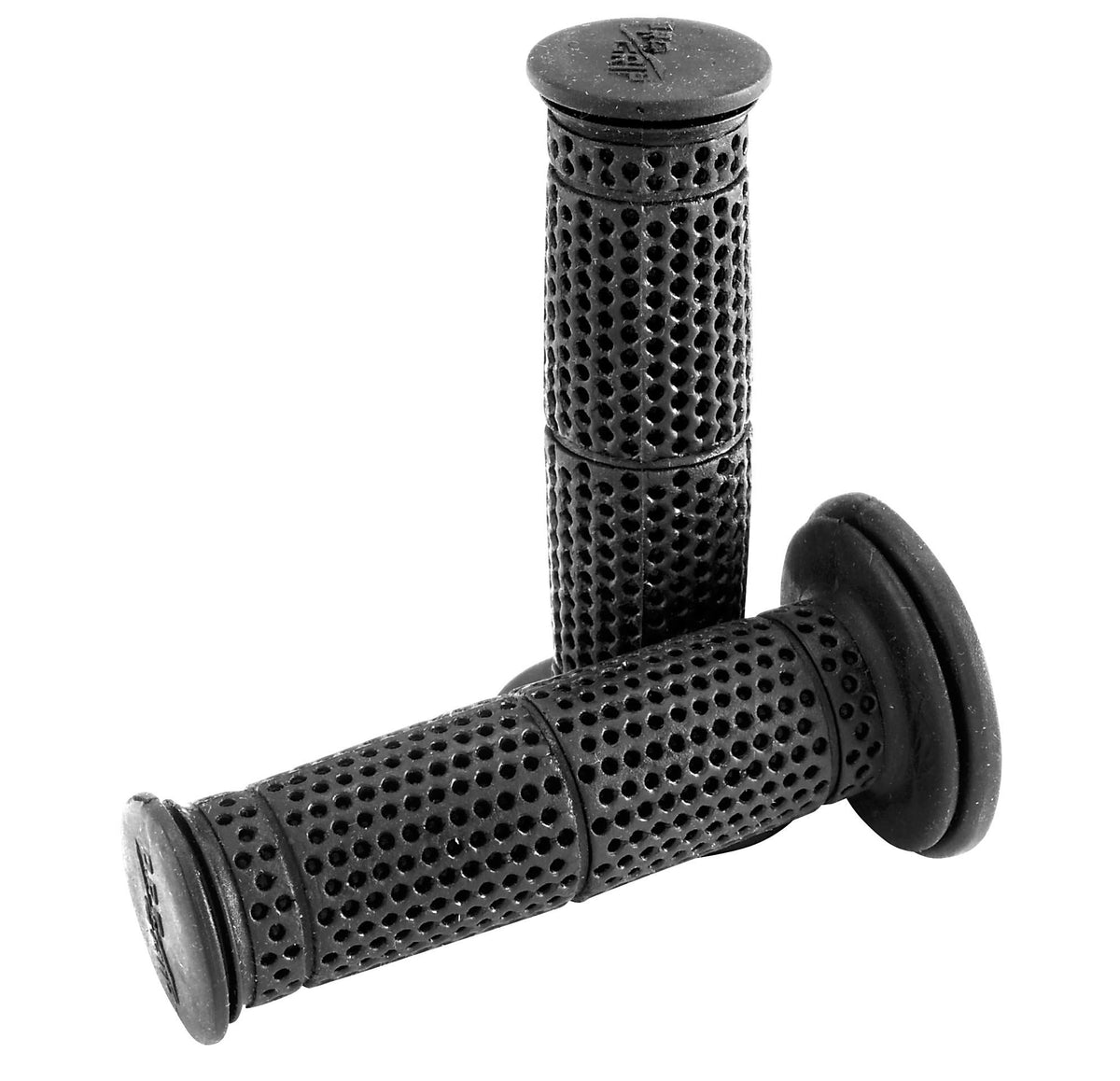 Progrip 714BK black 125mm gel grip for dual-sport motorcycles enhances comfort and damping.