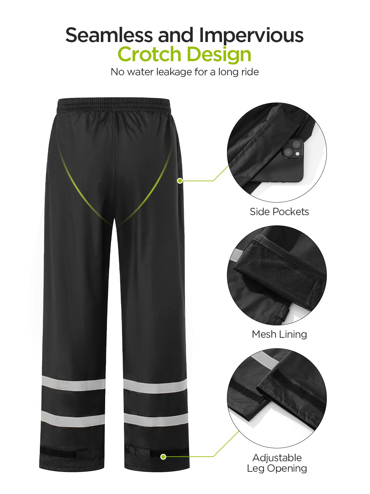 ProHydra Rain Suit elastic pockets provide quick access to essentials.