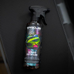 PROJE' Wrap Detailer microfiber towel polishing a wrapped surface to a clean finish